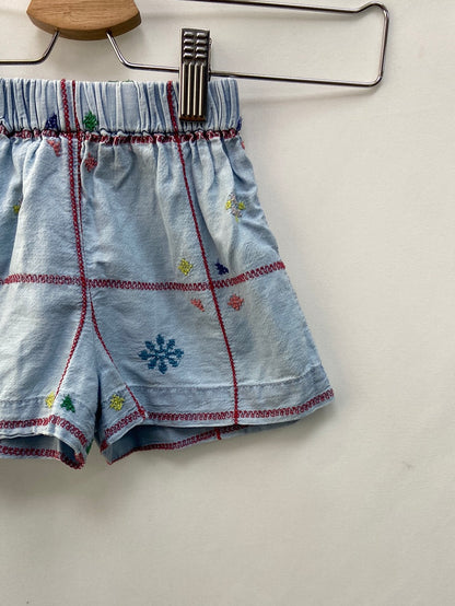 ZARA.Pantalones bordados 9-12 meses