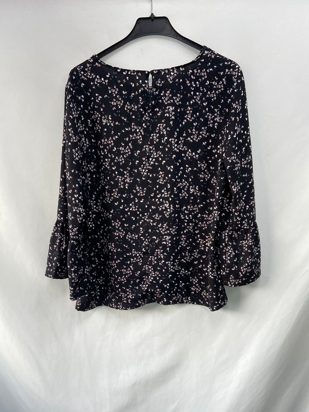 OPUS.Black floral blouse S.38