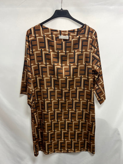 NEW COLLECTION.Vestido corto geométrico TU(M) tara