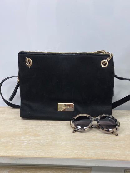 PARFOIS. Black suede bag