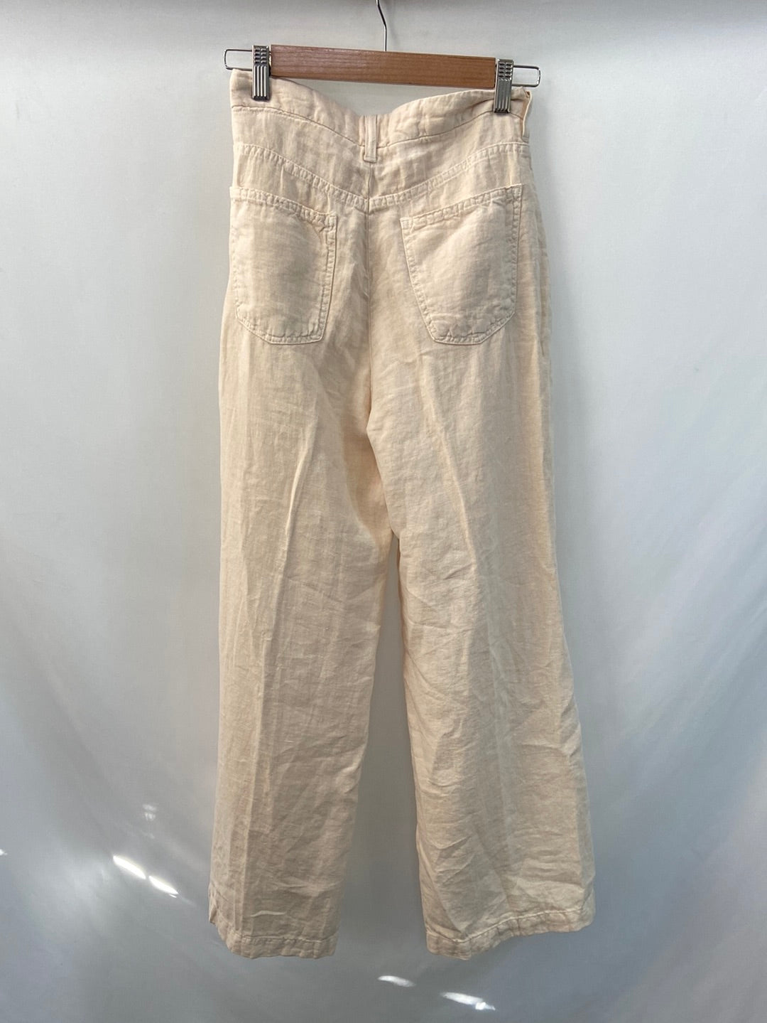 MAISON HOTEL.Wide beige linen pants T.xs