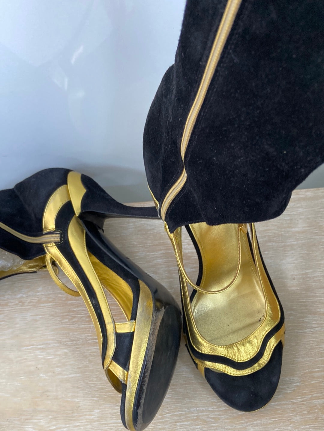 PRADA. Ankle boots size 38.5