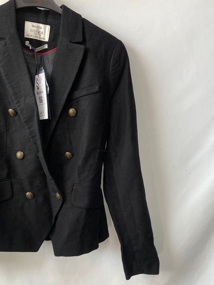 BERHSKA. Black blazer-cut jacket Ts