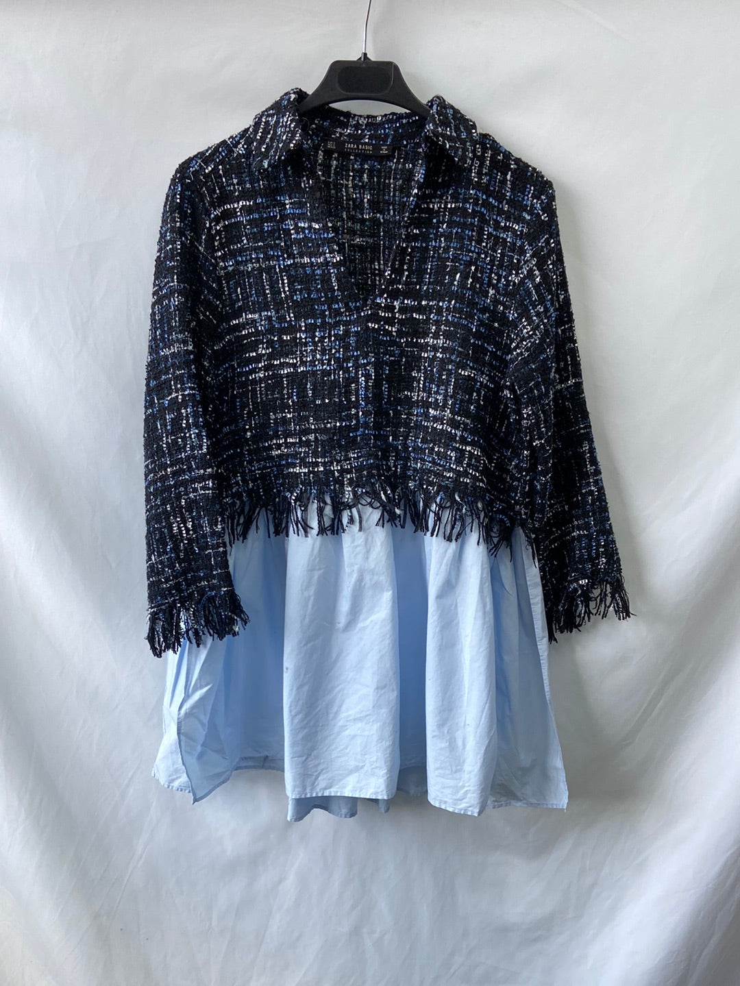 ZARA.Top doble textura T.S