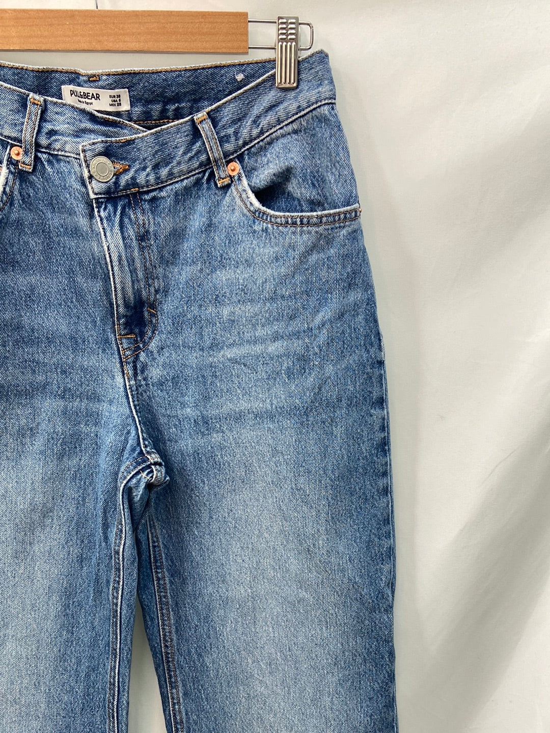 PULL&amp;BEAR. Wide-leg straight-leg trousers, size 38