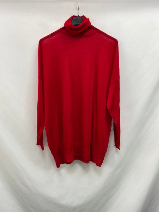 ZARA.Red knit sweater Ts