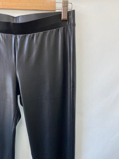 CALZEDONIA.Leggings polipiel negros T.S