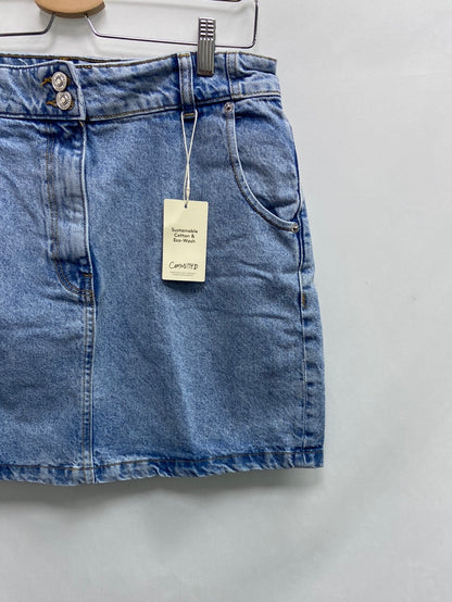 MANGO.Falda corta vaquera T.L