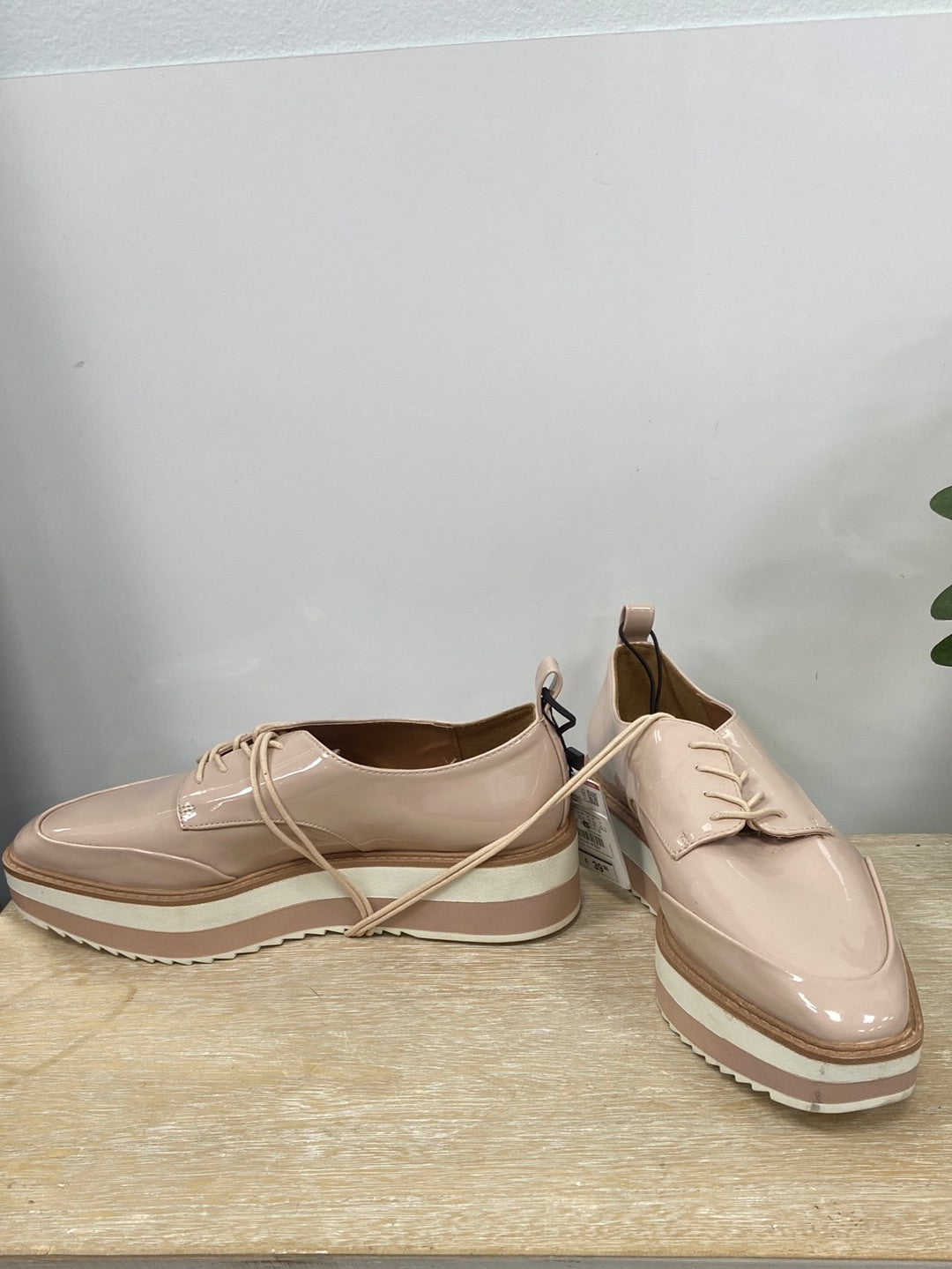 ZARA.Zapatos cordones plataforma t.39