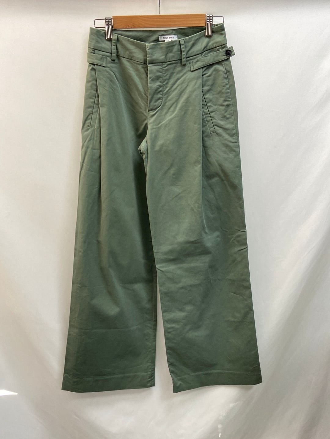 SHON MOTT.Wide green culottes S.0(xs)