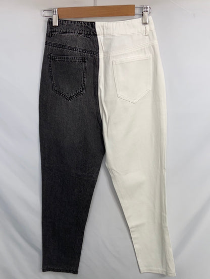 BASYCO.Two-tone denim trousers S 34
