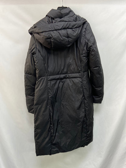 ZARA.Plumas largo negro T.s