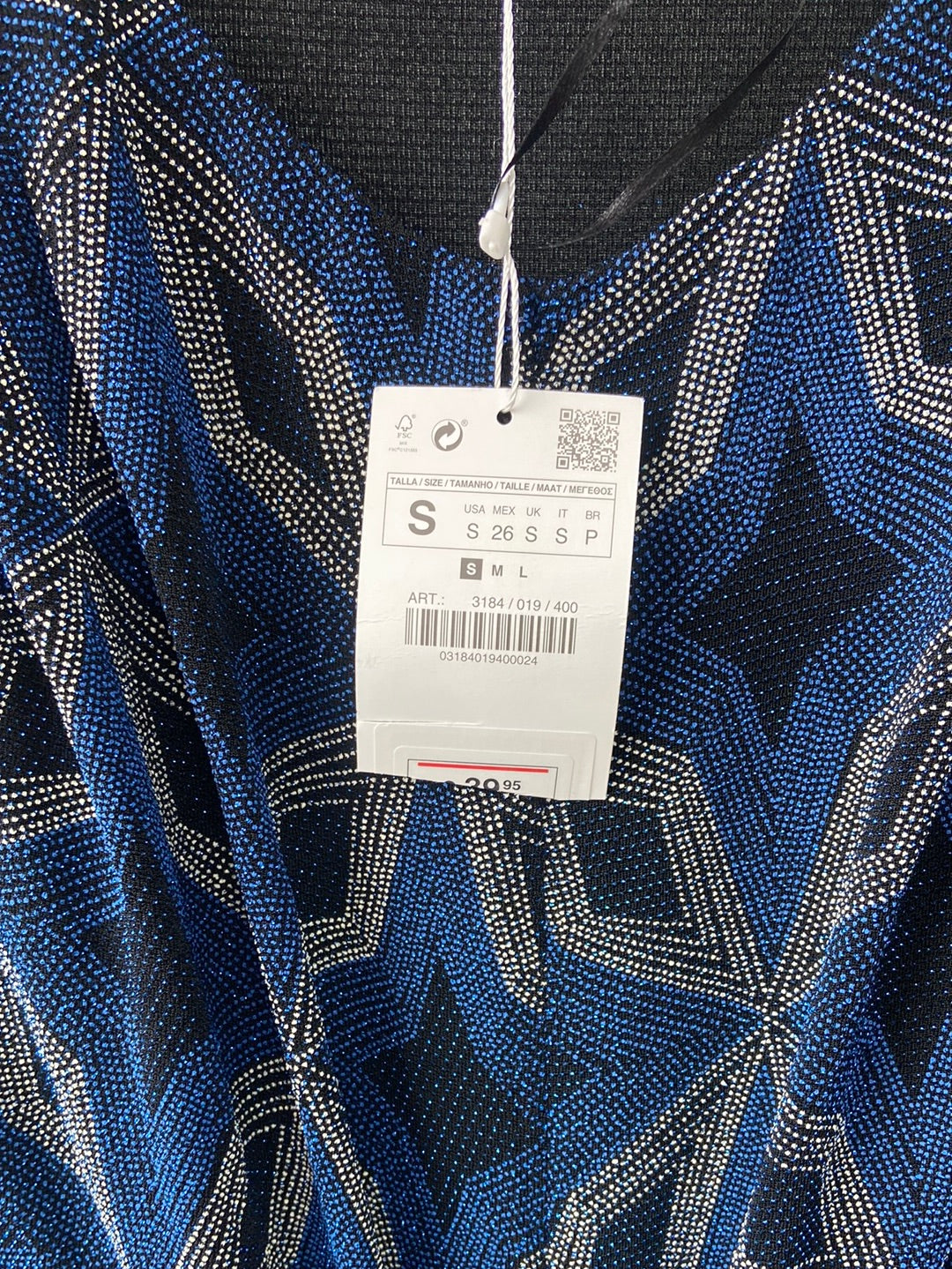 ZARA.Vestido largo fiesta T.S