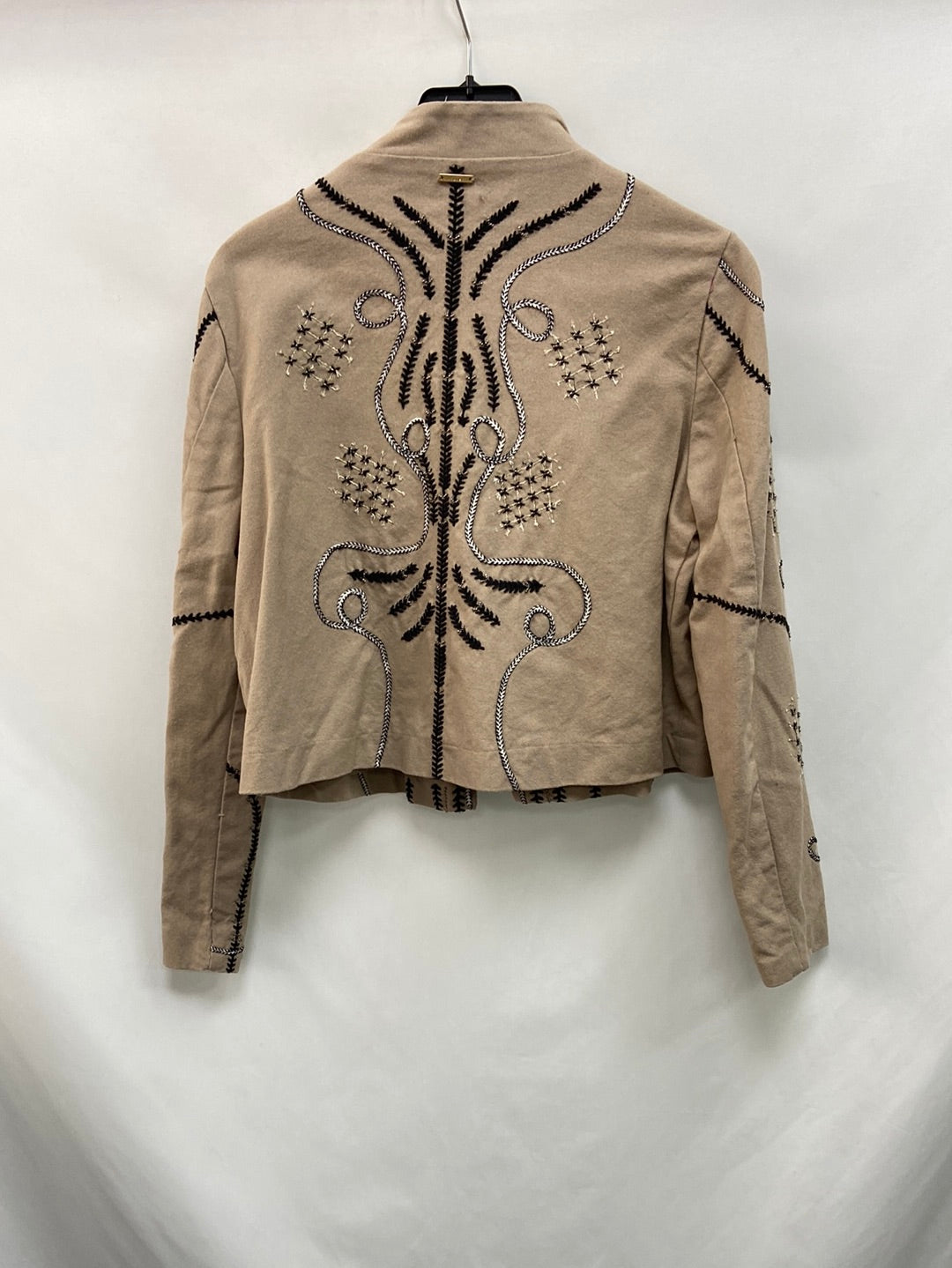 TINTORETTO.Chaqueta beige bordada T.40 (S)