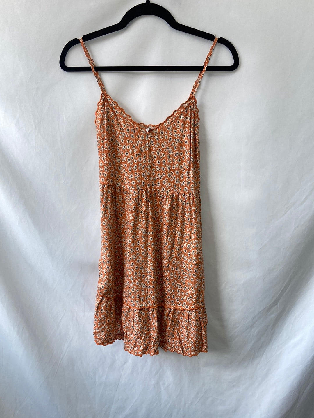PULL&BEAR.Vestido corto naranja T.S