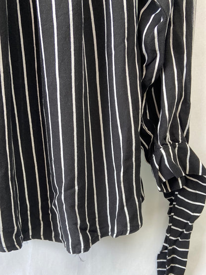 OTHER.Striped boat neck top Ts