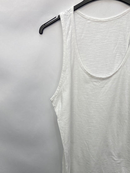 OTRAS.Camiseta blanca larga T.m