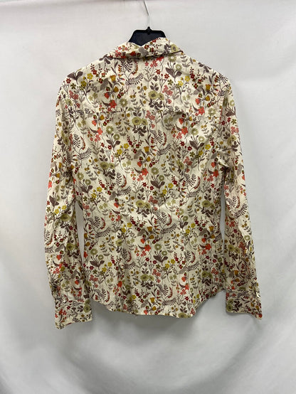 TINTORETTO. Camisa beige flores T.u(S)