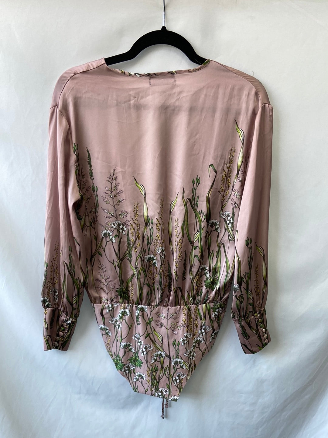 ZARA.Body Rosa satinado T.s