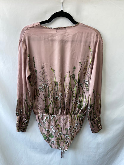 ZARA.Body Rosa satinado T.s