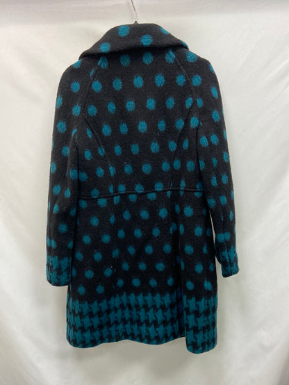 OTRAS.Abrigo lana azul y negro T.XL