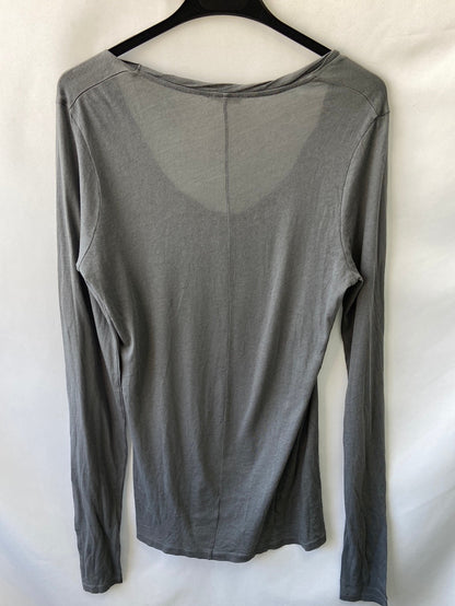 AMERICAN VINTAGE.Camiseta manga larga gris T.s