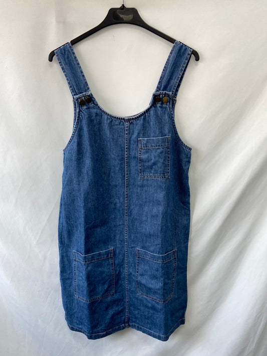 EDC(esprit).Vestido/peto denim T.s