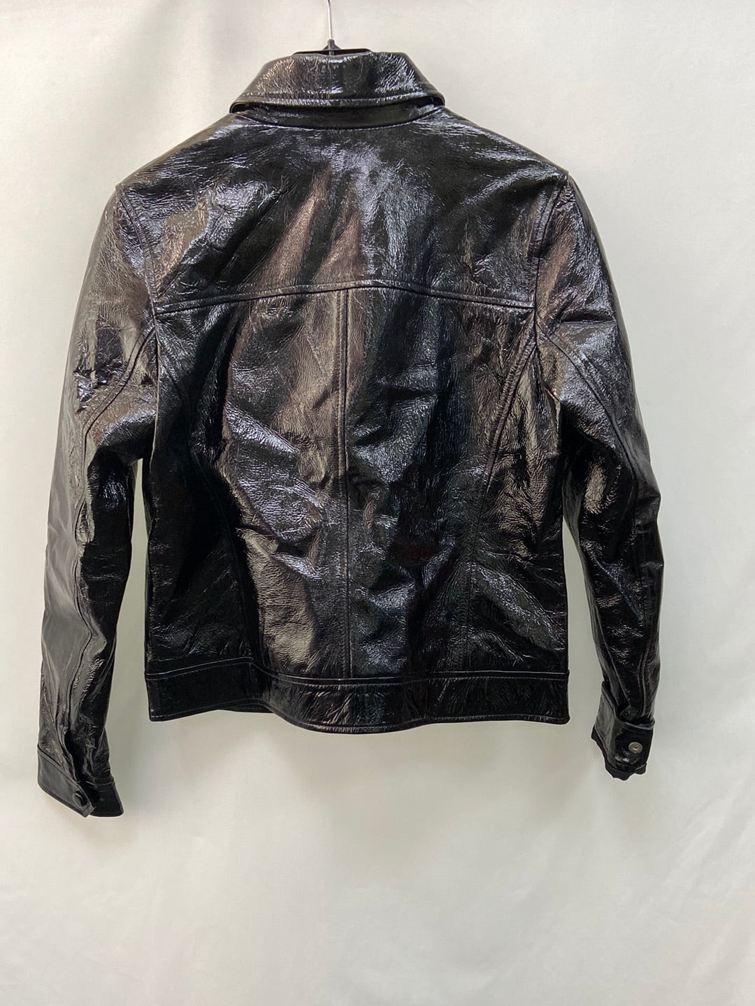 MKT.Black leather jacket S.36