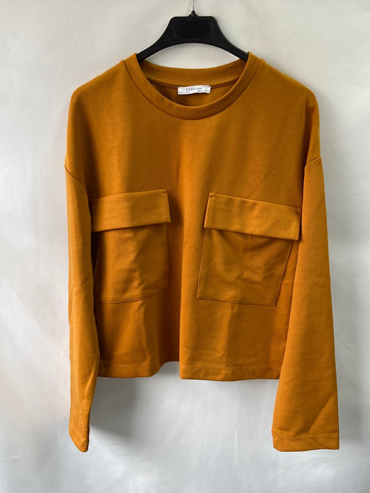 ZARA. Mustard knitted top/sweater Ts