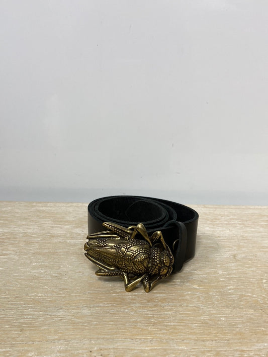 OTHERS. Black leather belt S.80