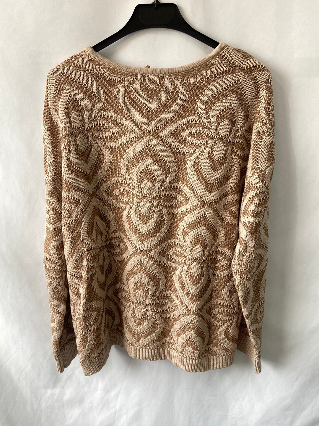 MarketAMICHI.Jersey beige flecos T.L