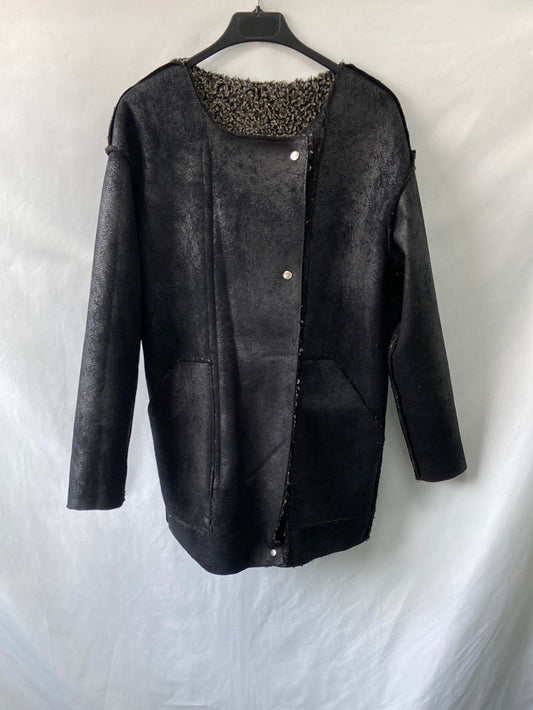 OTRAS.Abrigo reversible doble textura TU(s/M)