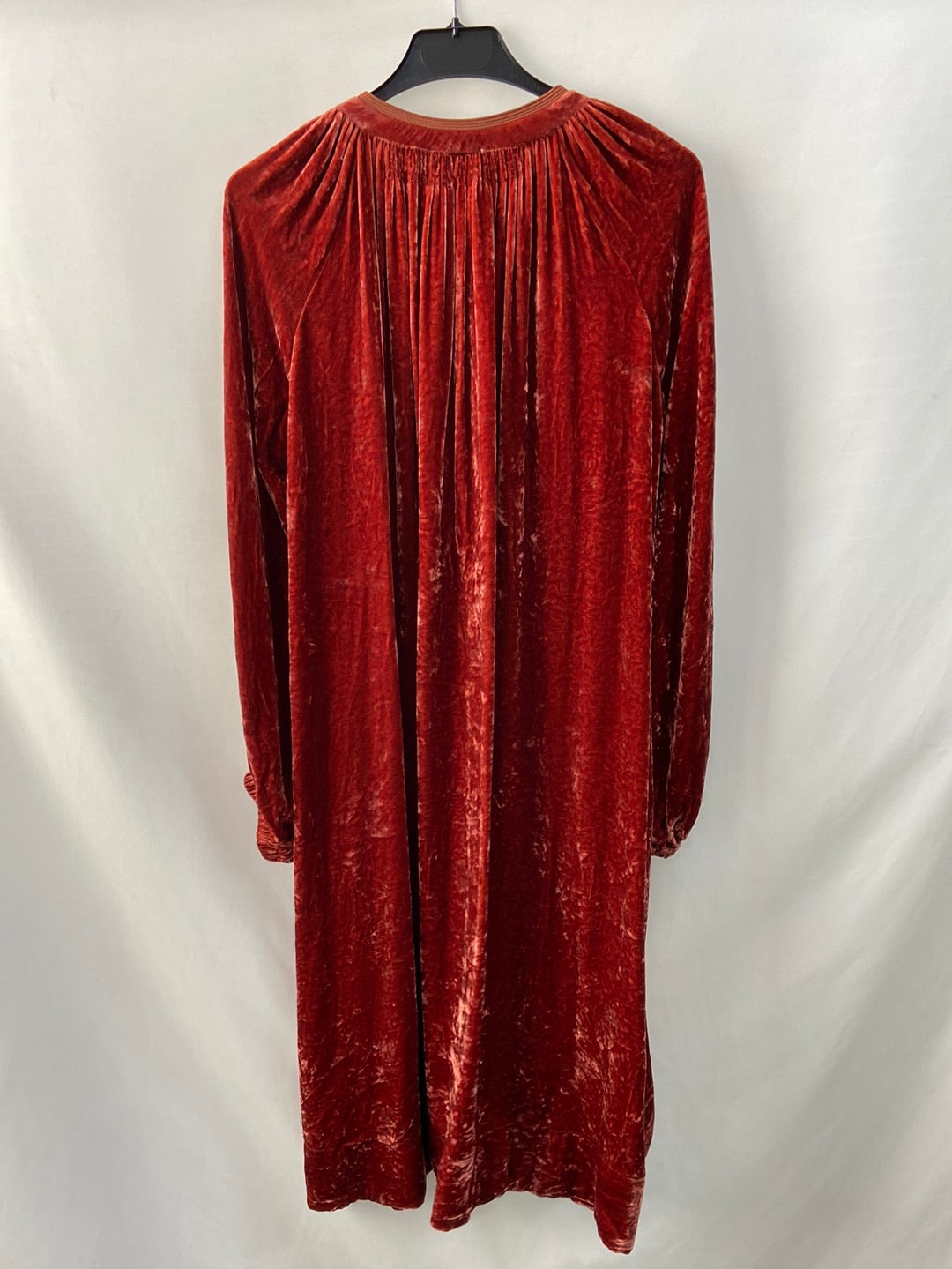 FORTE_FORTE.Vestido midi oversized terciopelo T.0(xs)