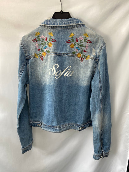BROWNIE.Chaqueta vaquera bordada T.m