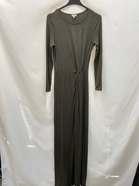 HOSS INTROPIA. Vestido largo verde T.m