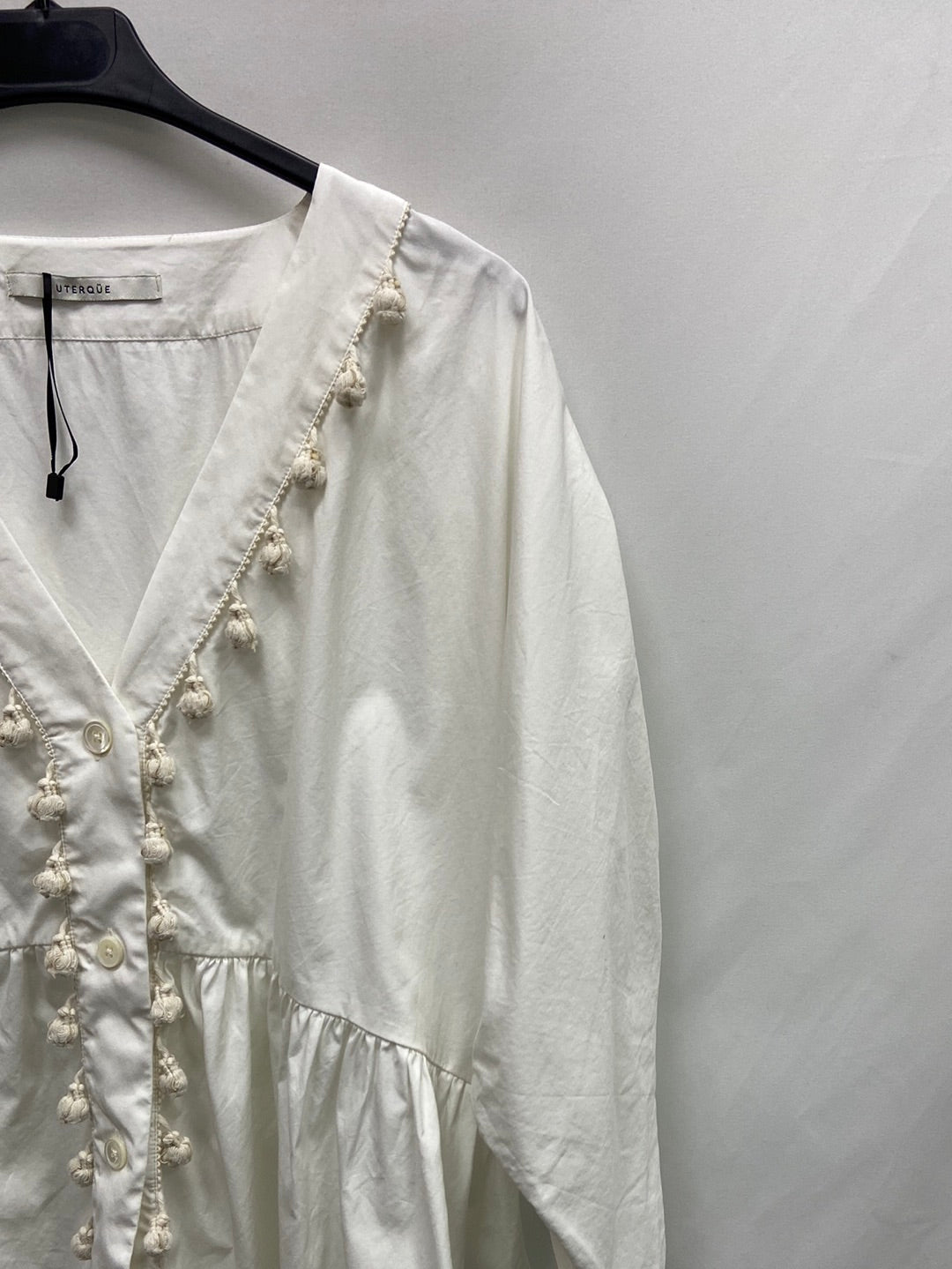 UTERQÜE.blusa blanca T.M