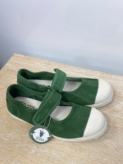 NATURAL WORLD.Zapatillas verdes goma T.32