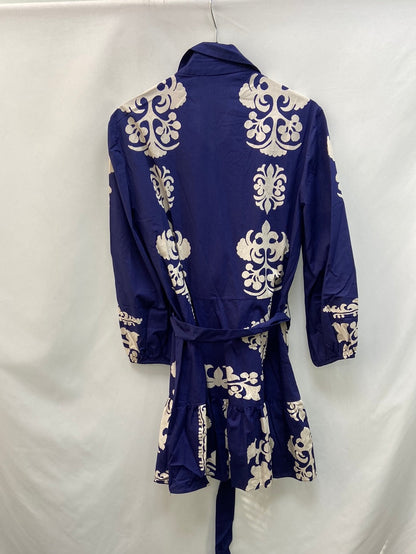 ZARA. vestido corto estampado T.M