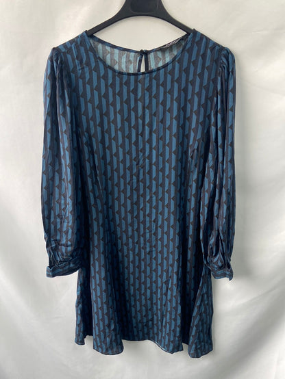 ZARA. Blue striped dress TM