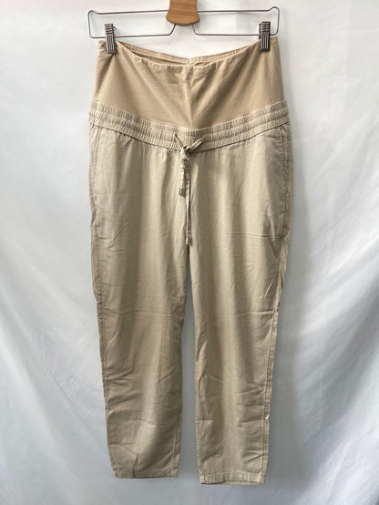 H&M.Pantalones Lino premamá T.S