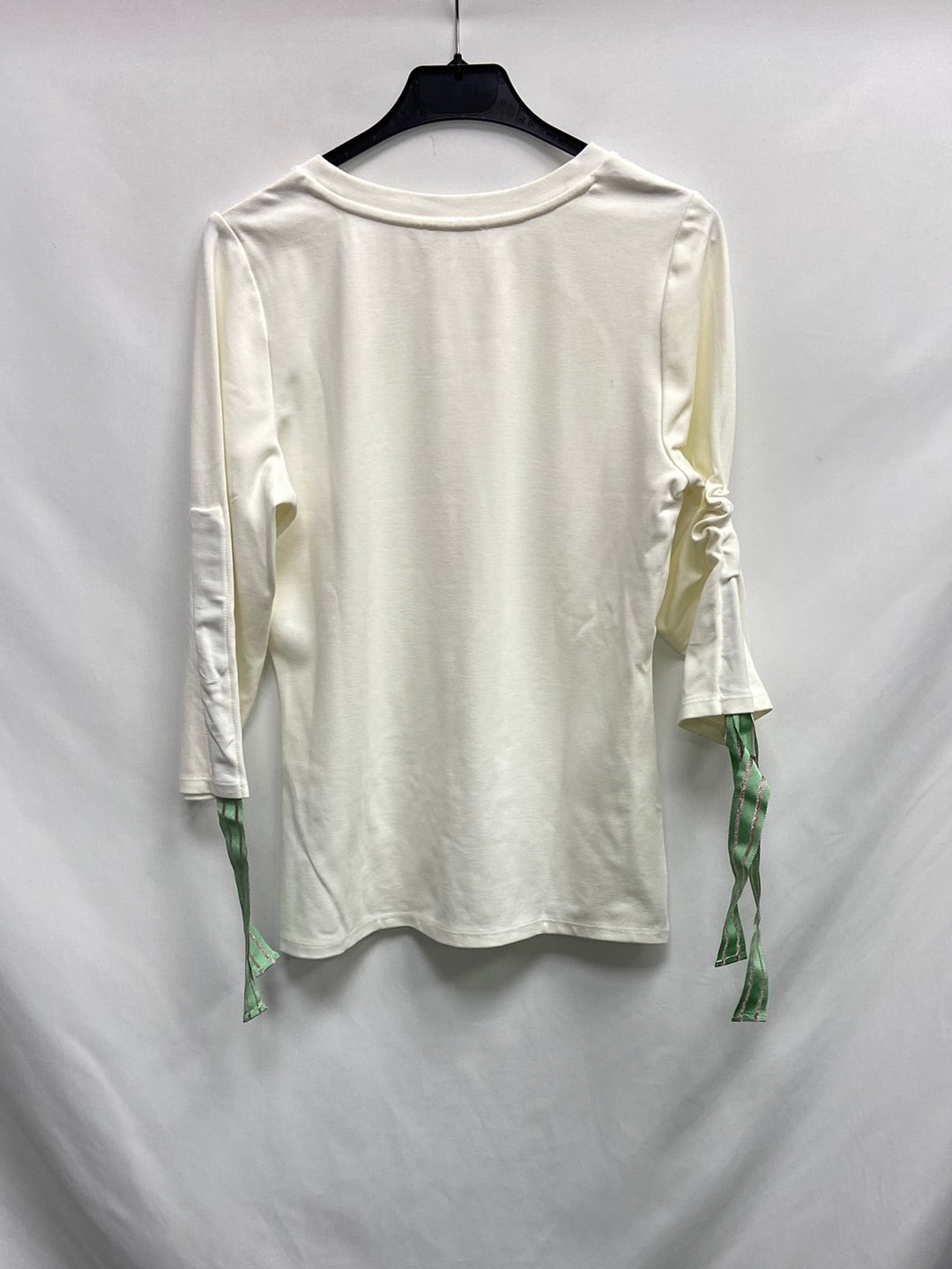 INTROPIA. White lace-up T-shirt