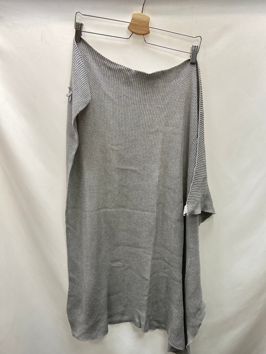 OTRAS.Manta grisácea punto 100% algodón