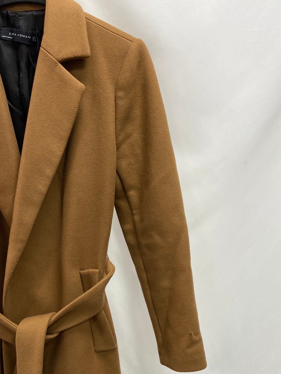 ZARA.Abrigo camel T.s