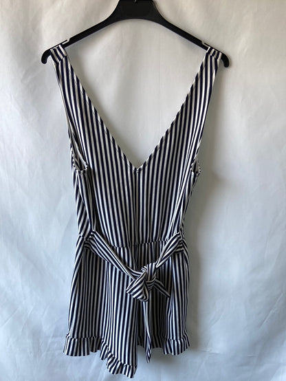 OTRAS.Mono corto elástico rayas Tu(s/m)