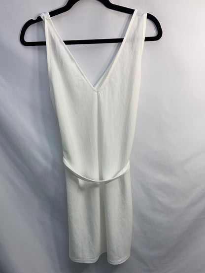 MANGO.Vestido blanco textura T.M