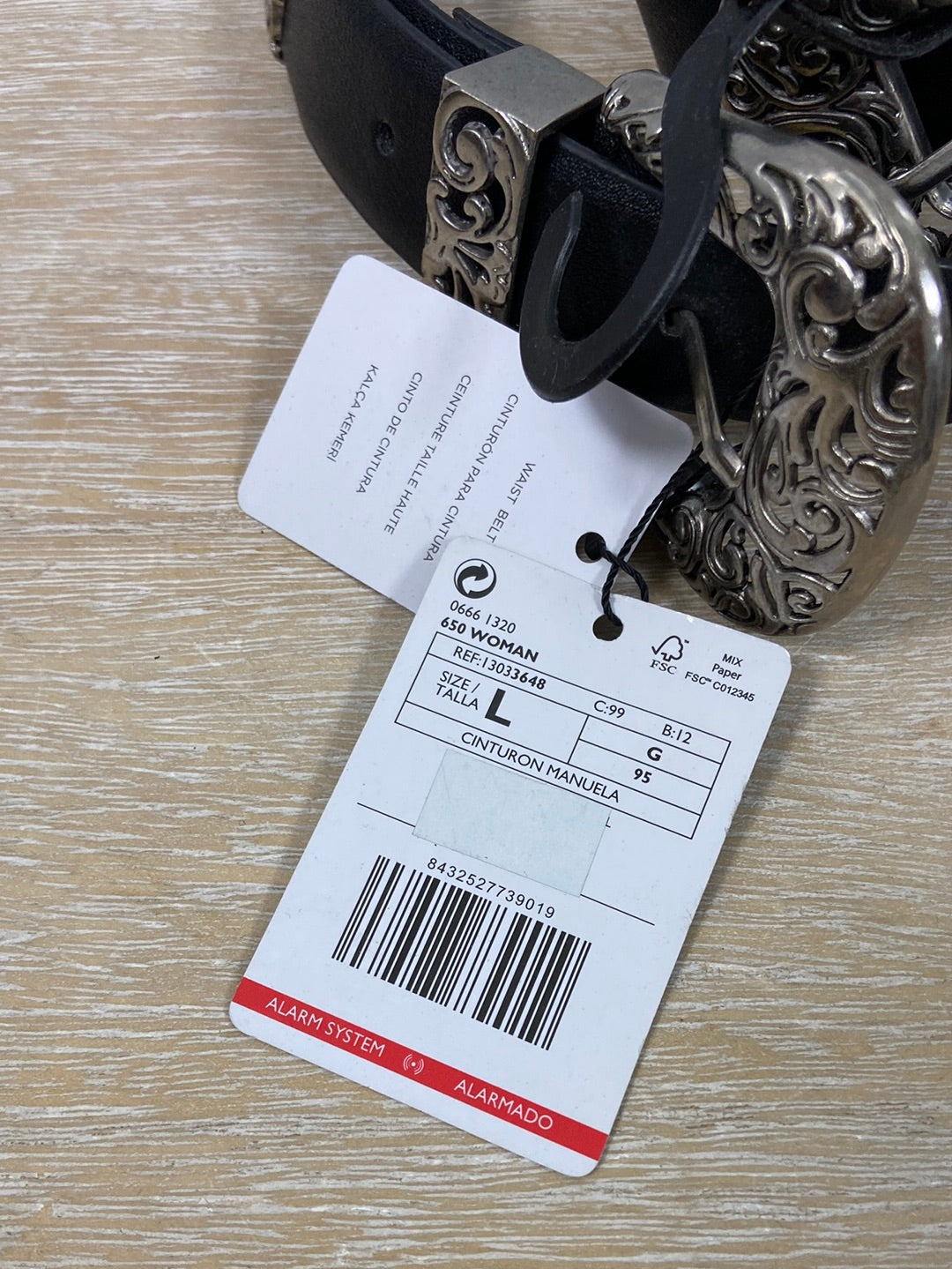 MANGO.Cinturón doble hebilla