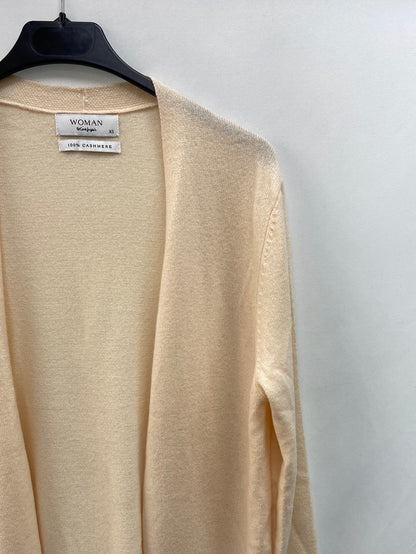 EL CORTE INGLES. Beige cashmere cardigan T.xs