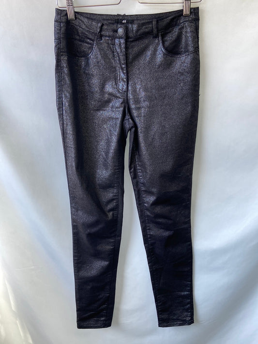 H&amp;M. Glitter pants size 36