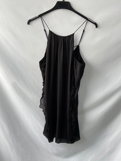 KIMCHI BLUE. Black strapless Ts dress