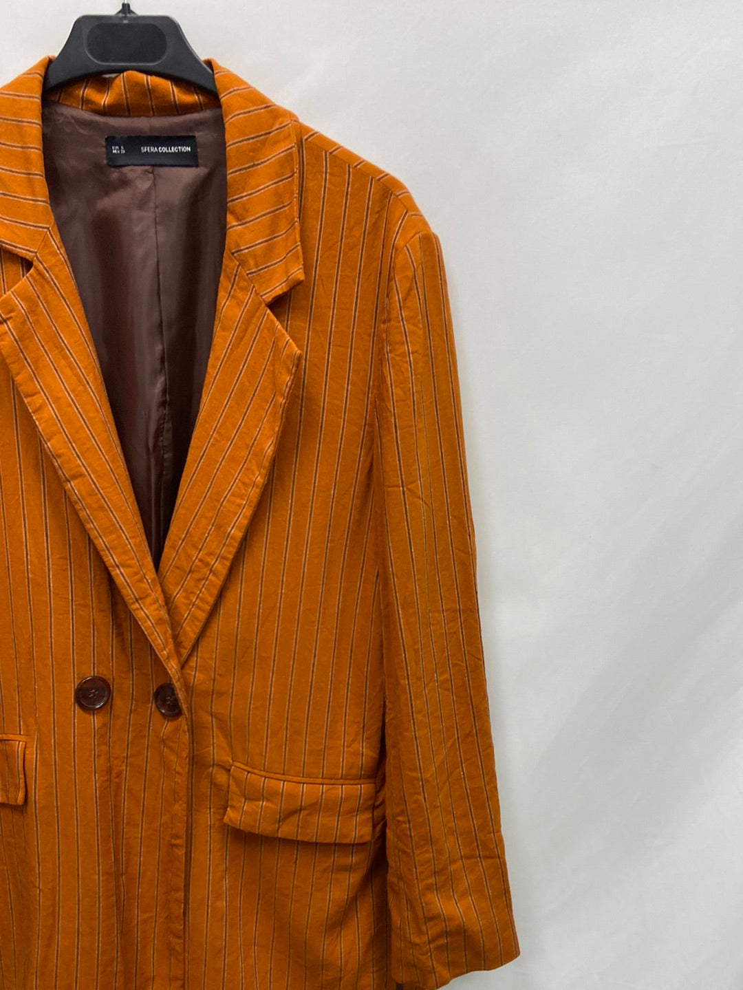 SFERA. Blazer naranja rayas T.s